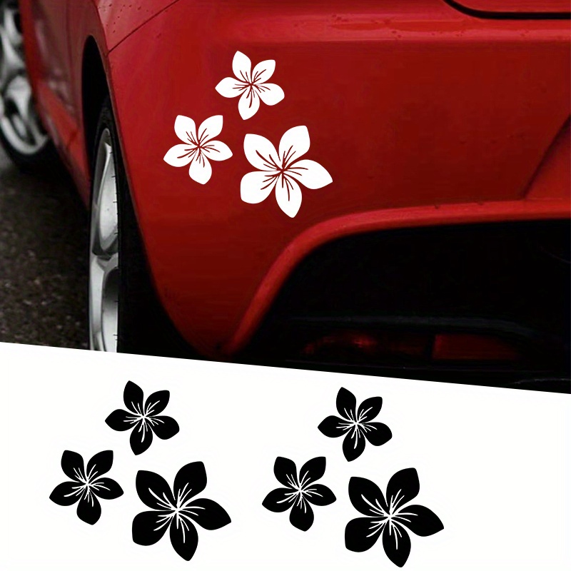 

Various Colors Beautiful Flower Graphics Car Stickers For Rear Window Cover Scratches On Automobile Bumper Body Decoration Diy Blossom Auto Decals