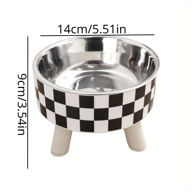 1pcs Elevated Dog Bowls With 2 Stainless Steel Dog Food Bowls