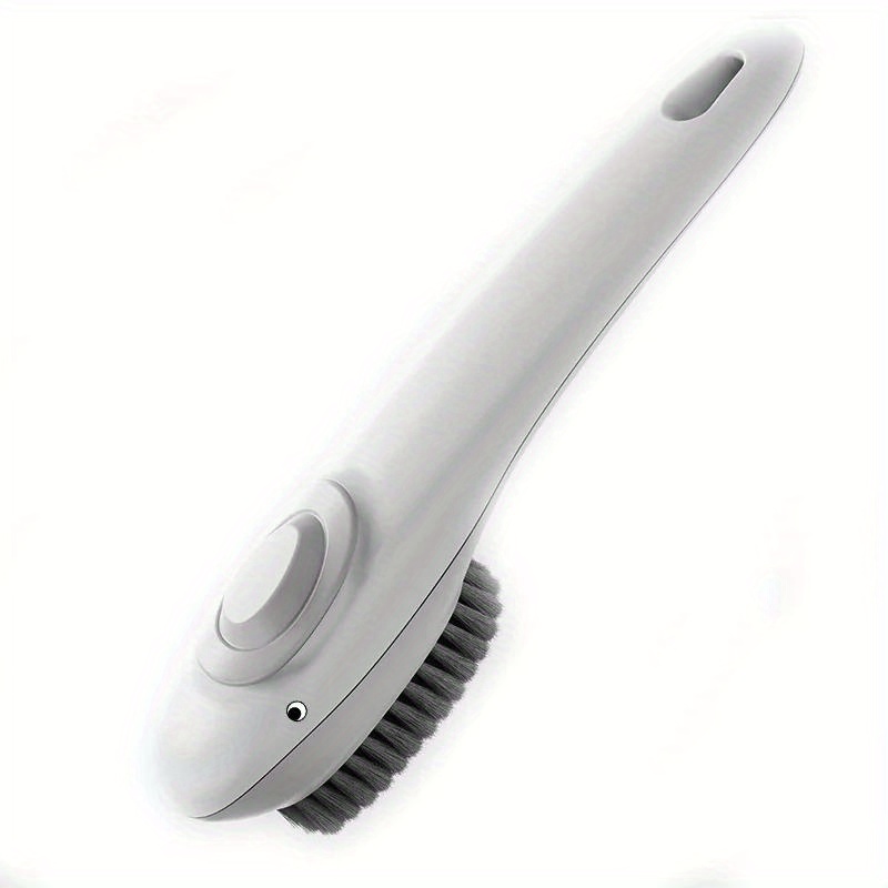 1pc Multi-functional White Laundry Brush With Liquid Dispenser For