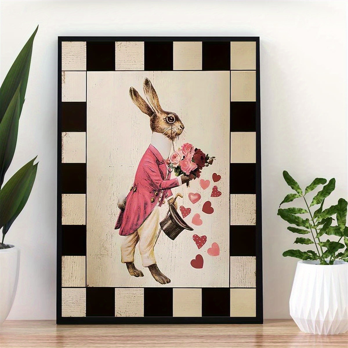 Alice in Wonderland Print White Rabbit Quote Wall Art Home Gift UNFRAMED