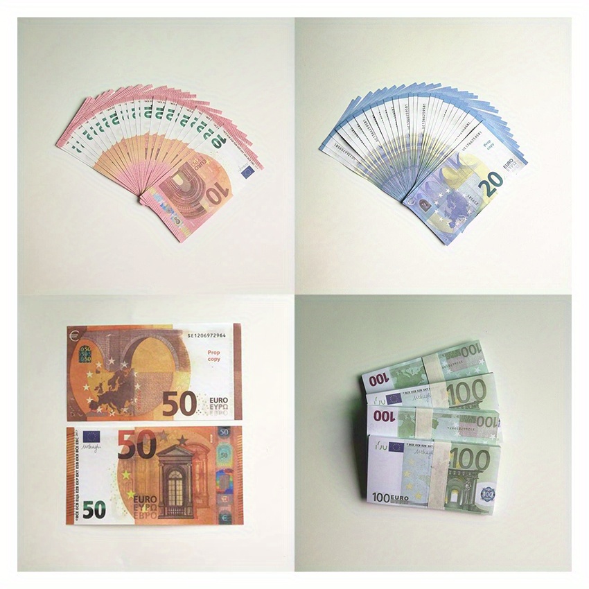 Prop 10 20 50 100 Fake Banknotes Movie Copy Money Faux Billet Euro Play  Collection And Gifts307n9049412 From Dengyeyixiao, $10.06