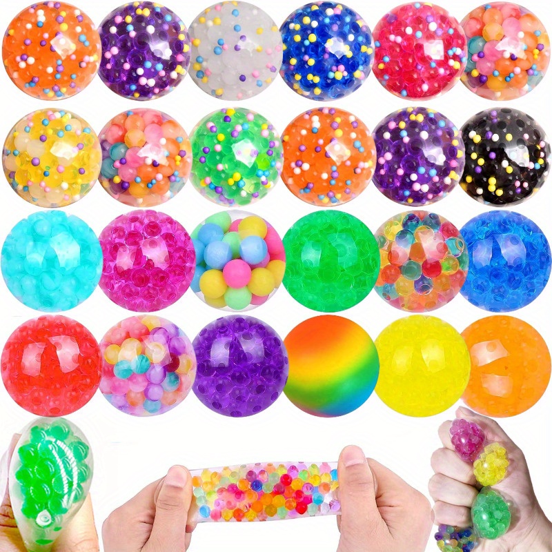 Squishy Stress Balls 6 Pack - Sensory Fidget Toys, Multi-Style Squishy Ball  Set, Sensory Toys for Autism ADHD