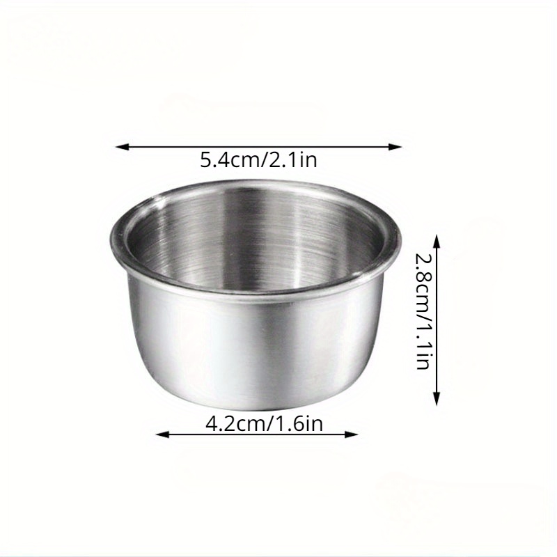 4pcs Small Stainless Steel Condiment Containers Cups for Bento Box