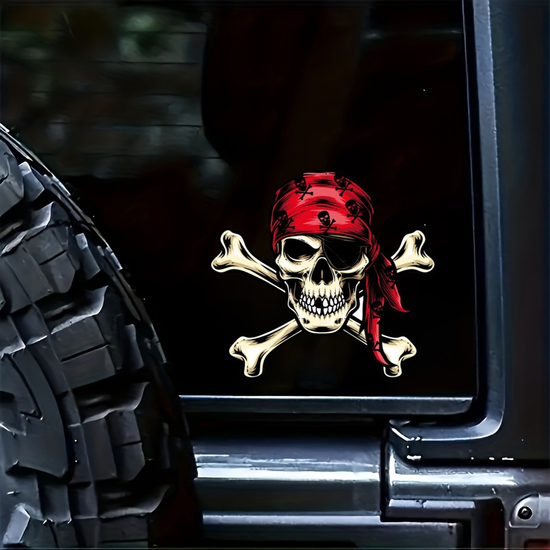 Personalized Skull Pirate Stickers And Personalized Off Road Modeling  Decoration Vinyl Decal,16cm*15cm - Car Stickers - AliExpress