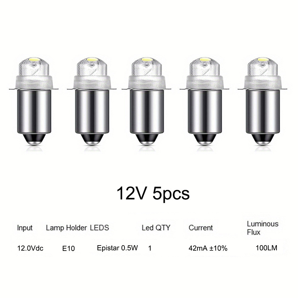 Ruiandsion E10 Upgrade Led Flashlight Bulbs 3v 4.5v 6v 12v - Temu