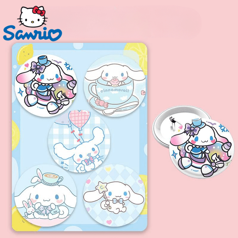 Cute Cinnamoroll Cartoon Printed Stickers For Clothes Sanrio Hello