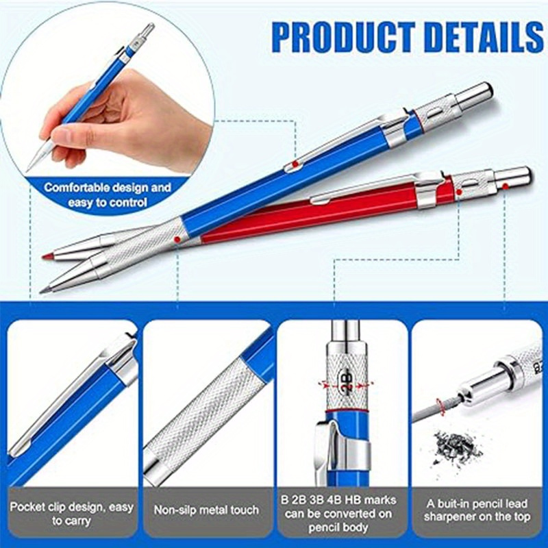 13pcs Metal Markers Pen Refills With 12 Refills Accessories Auto