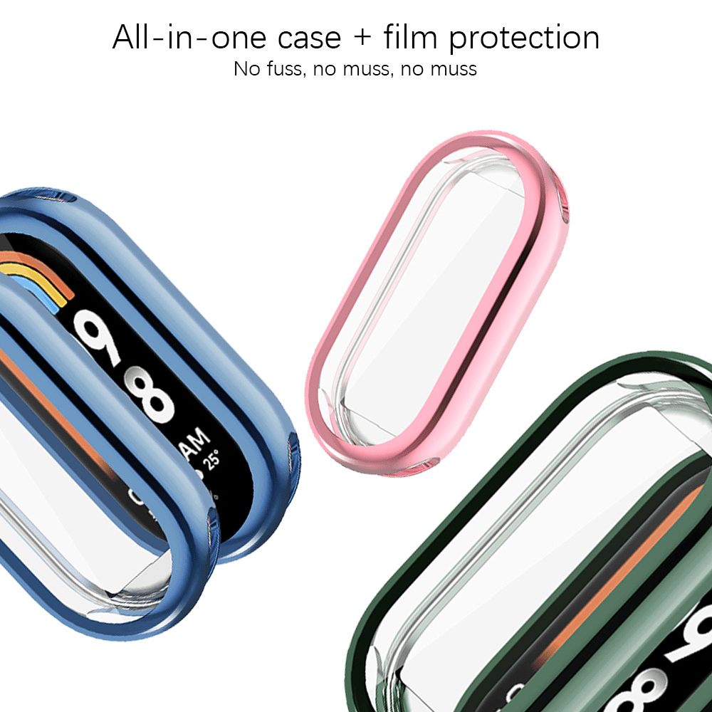 Xiaomi Miband 8 Mi Band 8 Case Full Screen Protector Shell - Temu