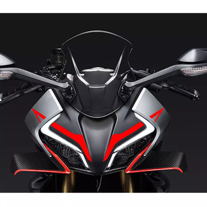 Reflective Motorcycle Front Fairing Sticker Decoration Stripe Decal  Accessories Waterproof Head Windshield For CFMOTO *