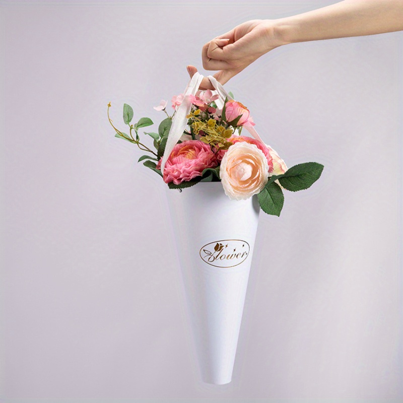 Hand held Bouquet Bag Folding Portable Rose Flower - Temu