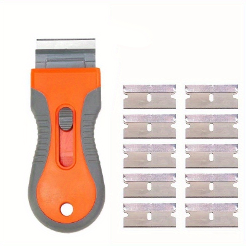 FOSHIO Sticker Ceramic Cleaner Plastic Scraper Double Edge Razor Blade