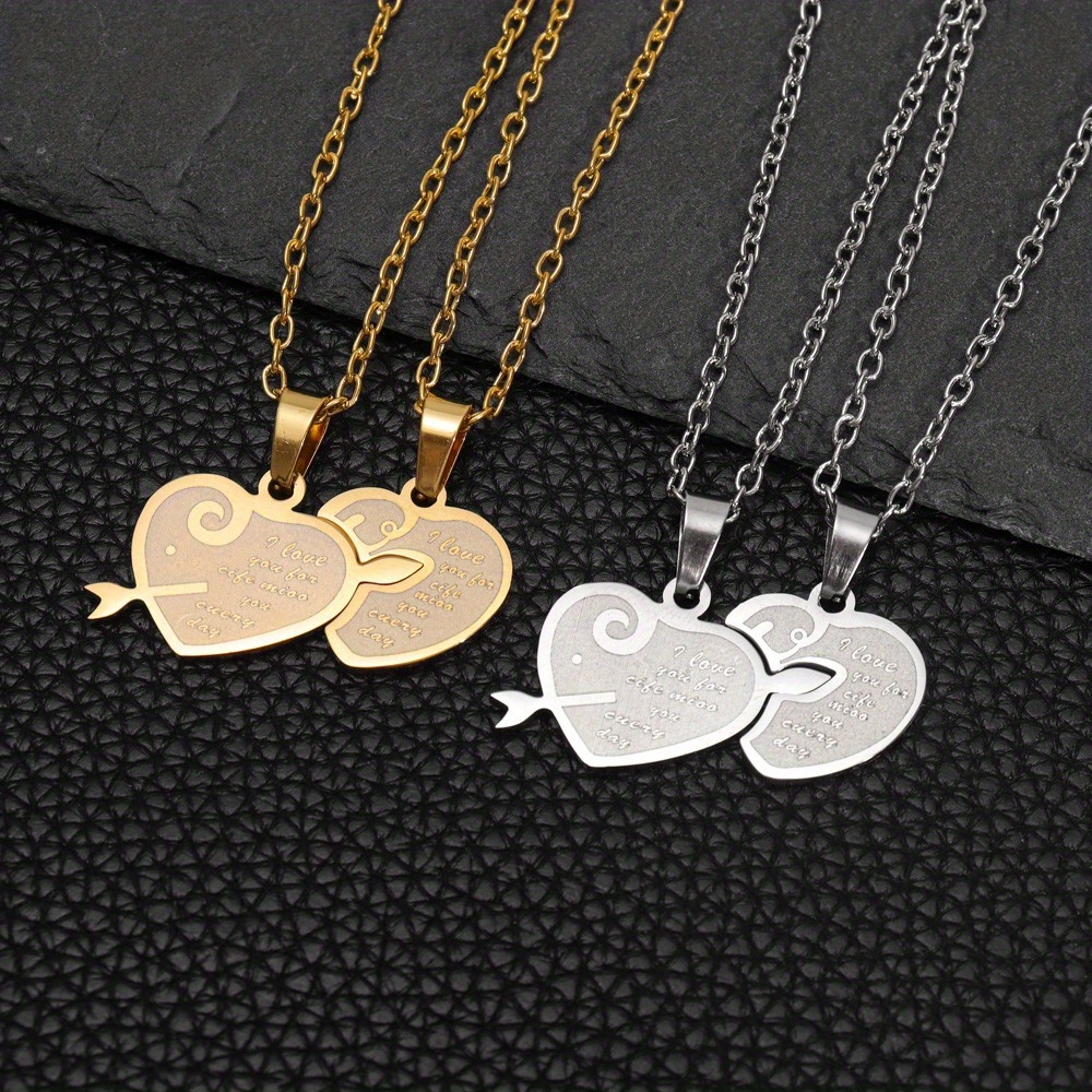 Small Metal Pendant Valentine's Day Accessories Letter - Temu