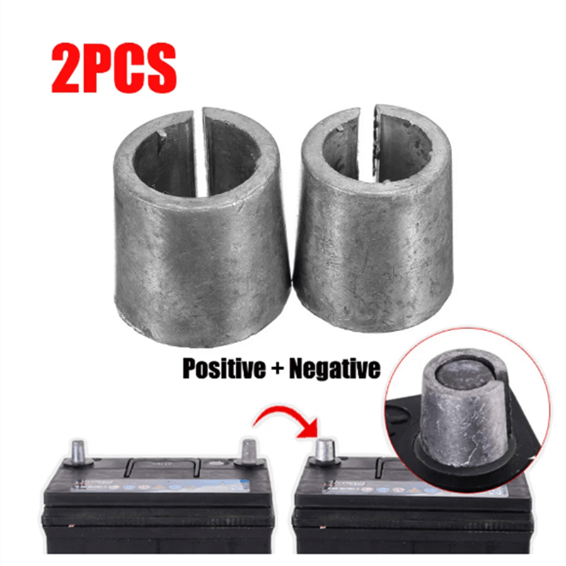 2 PCS Messing Batterie Klemmen Stecker, 12V/24V Batterie Klemmen Stecker  Positiv und Negativ