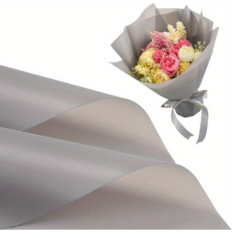 Black Floral Wrap Matte Floral Wrapping Paper Flower Bouquet - Temu