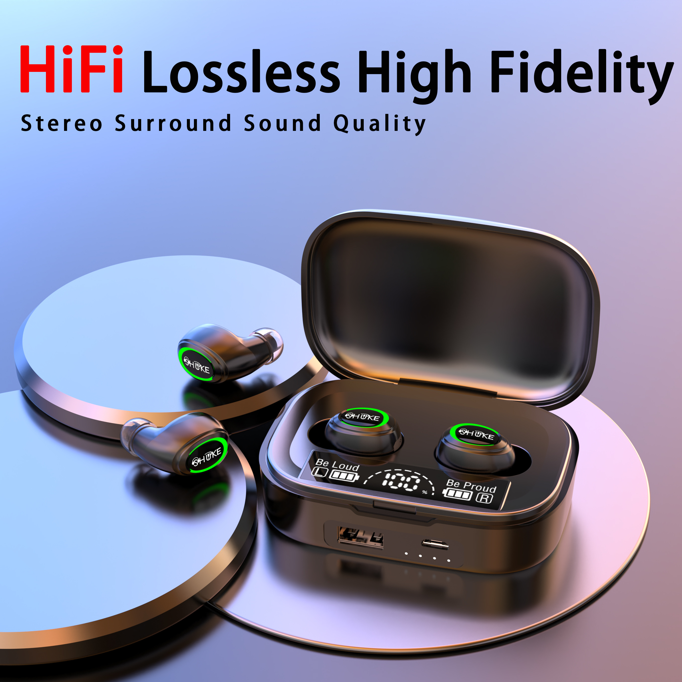 Audífono Manos Libres Bluetooth Inalámbrico Recargable HIGH-QUALITY HE –  DELED Electronica y Accesorios