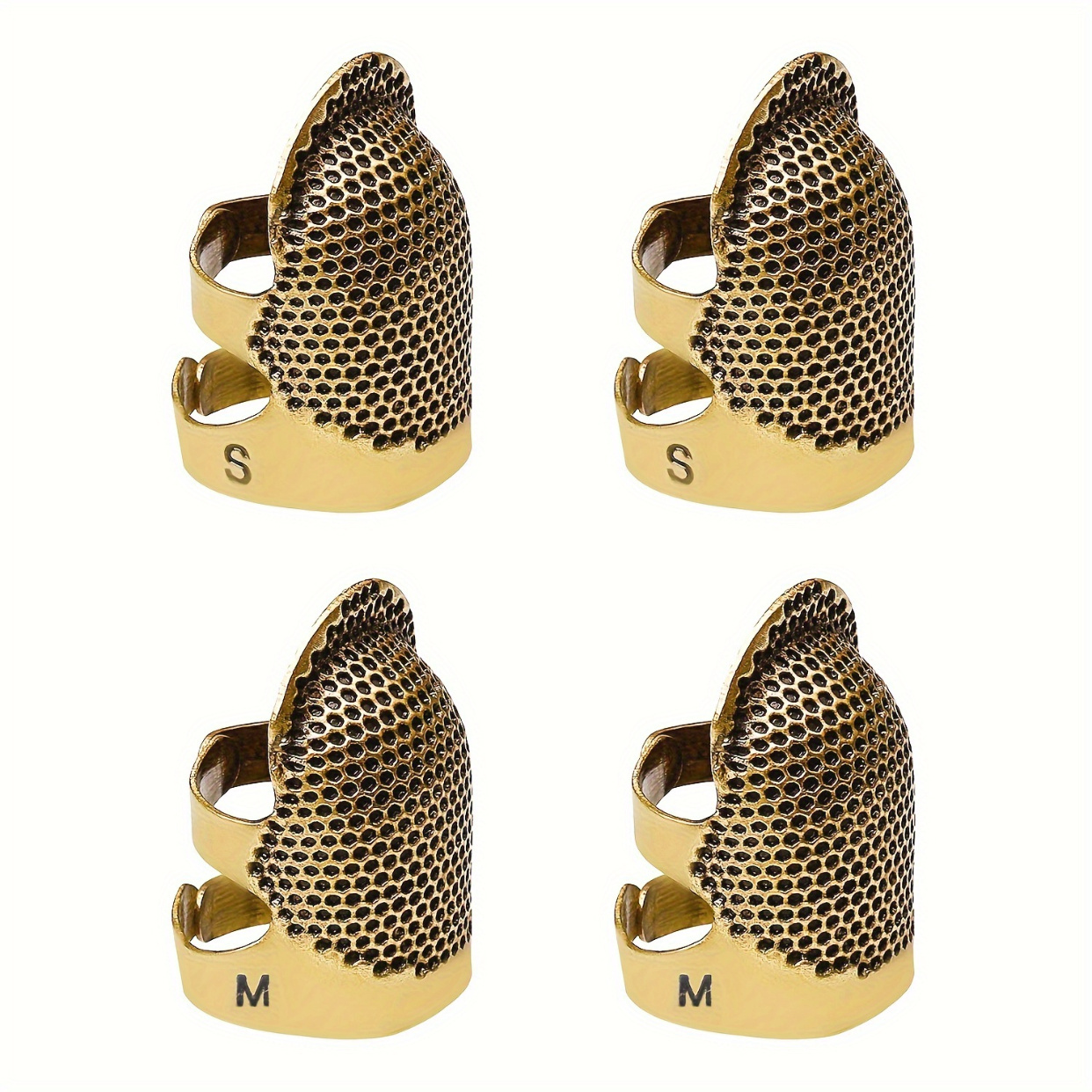 1pc Sewing Thimble Finger Protector Fingertip Thimble Adjustable Metal  Shield Protector For Sewing Embroidery Thimbles For Hand Sewing