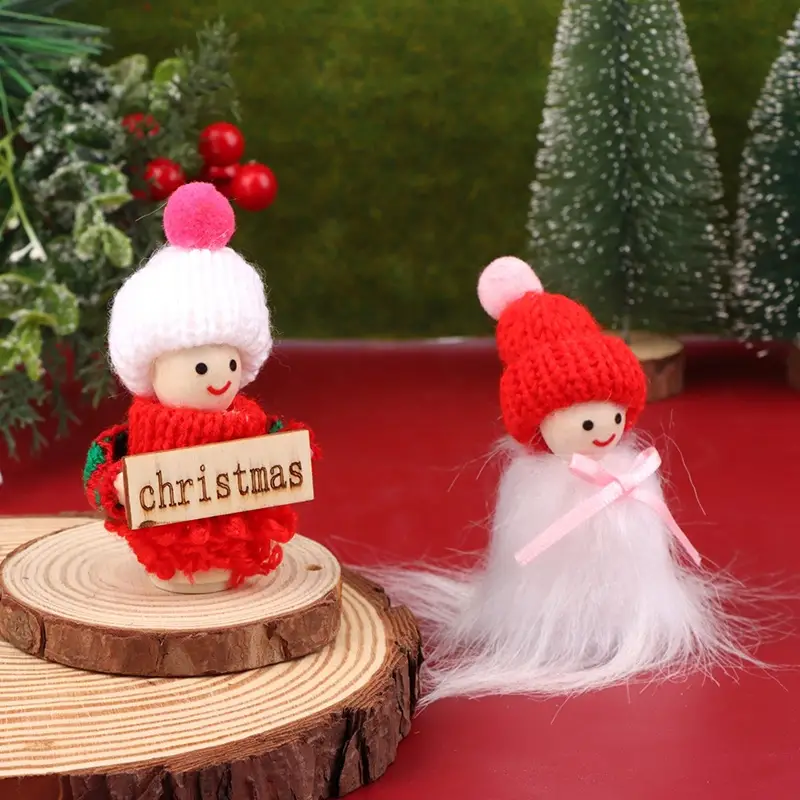 1pc Weihnachtsmütze Puppe Ornamente Süßer Junge Mädchen - Temu Austria
