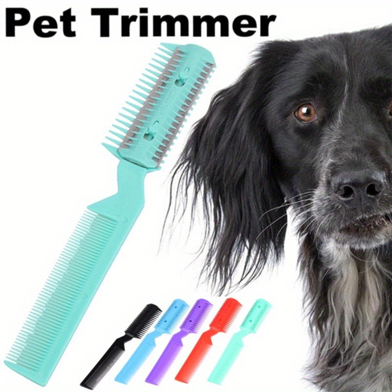 Pet grooming comb with blade best sale