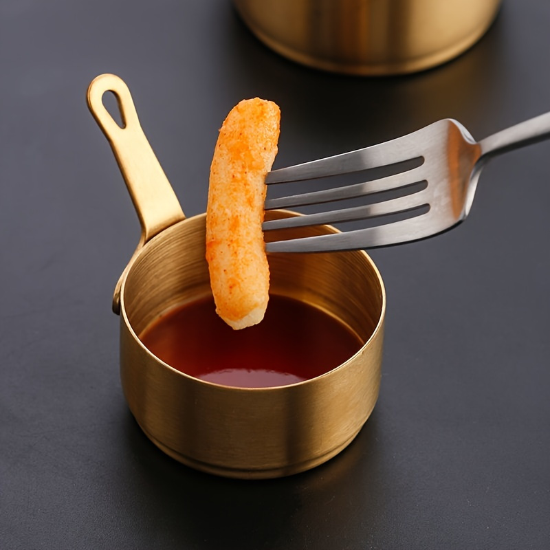 Stainless Steel Mini Sauce Pot Cooking Sauce Cup With Handle - Temu