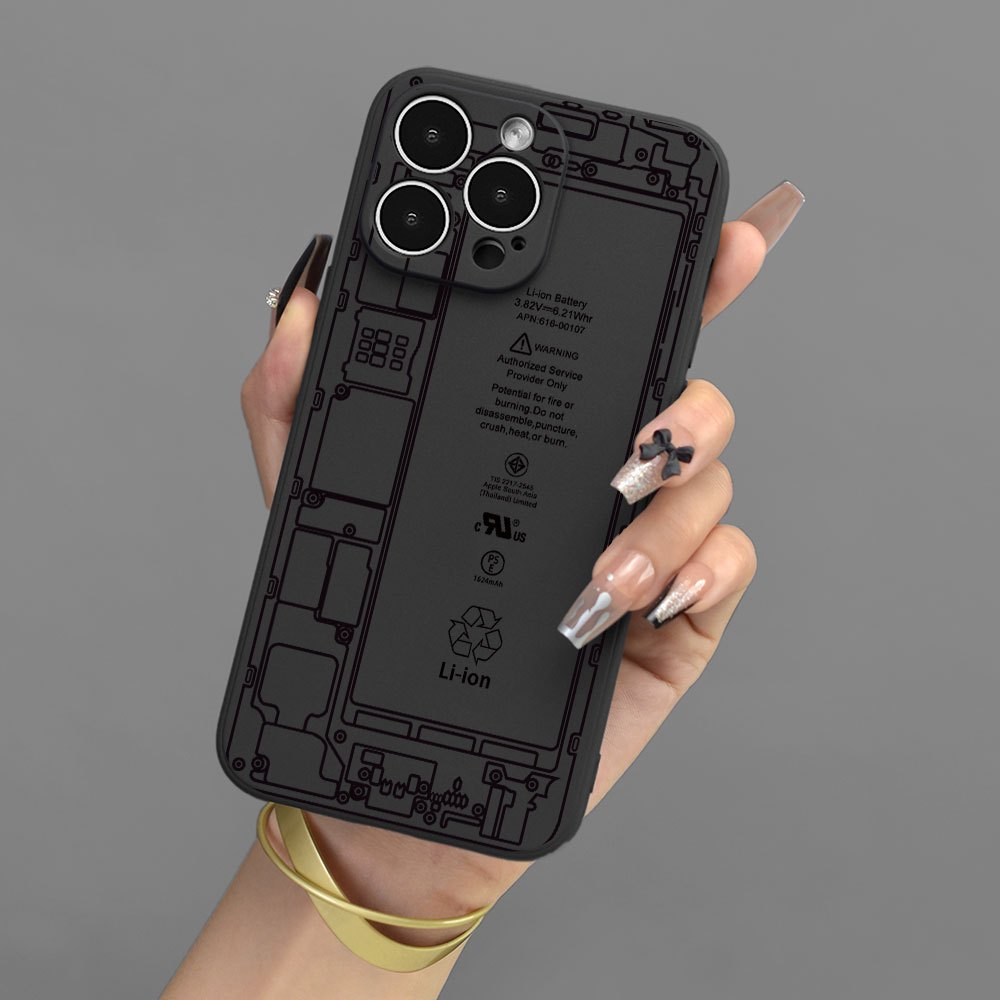 

Circuit Graphic Printed Phone Case For Iphone 15 14 13 12 11 X Xr Xs 8 7 Mini Plus Pro Max Se, Gift For Easter Day, Christmas Halloween Deco/gift For Girlfriend, Boyfriend, Friend Or Yourself