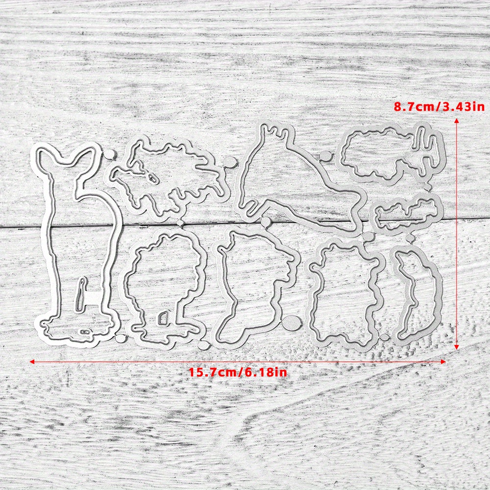 WINTER WOODLAND ANIMALS RUBBER STAMP SET (includes 3 stamps)