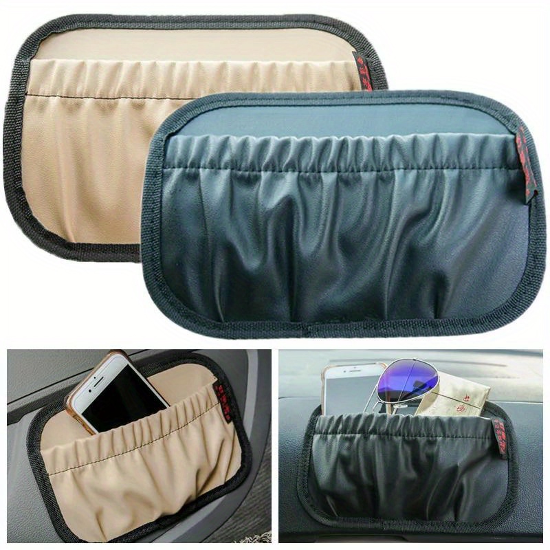 1pc Quality Leather Pencil Pouch Large Capacity Smooth Surface