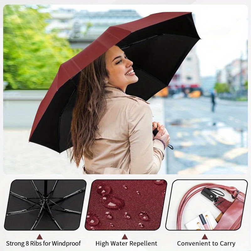 Neuer Kleiner Mini Regenschirm Mit Etui Leichtes Kompaktes - Temu