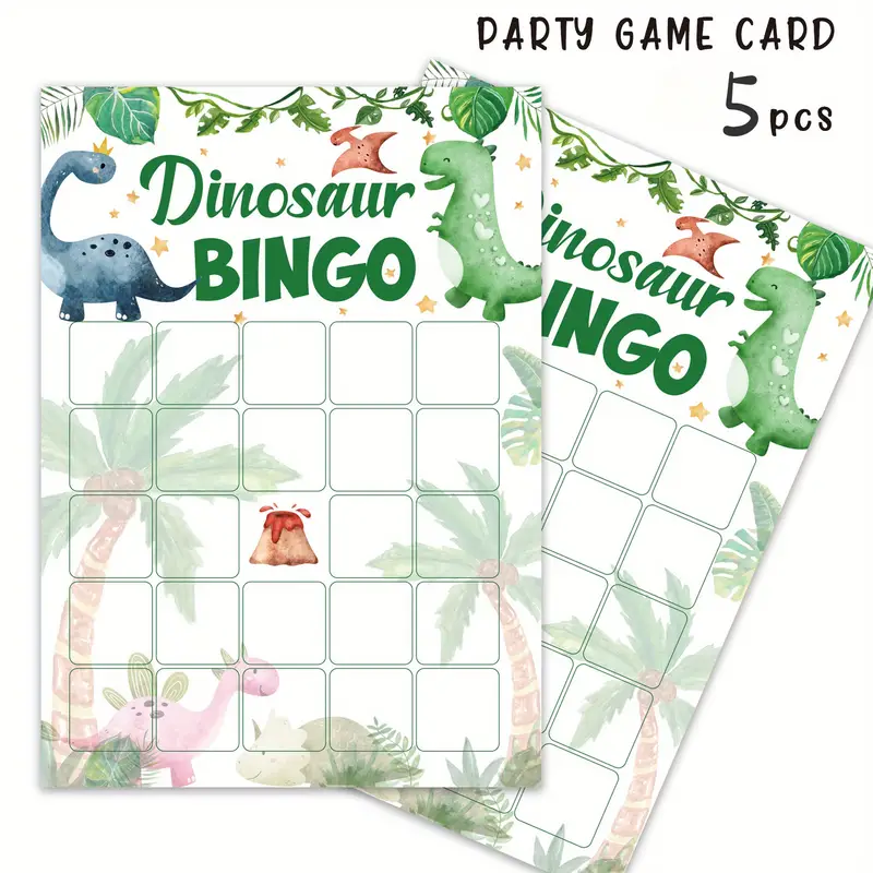 Adorable Dinosaur Party Favor Cartoon Dinosaur Game Card - Temu