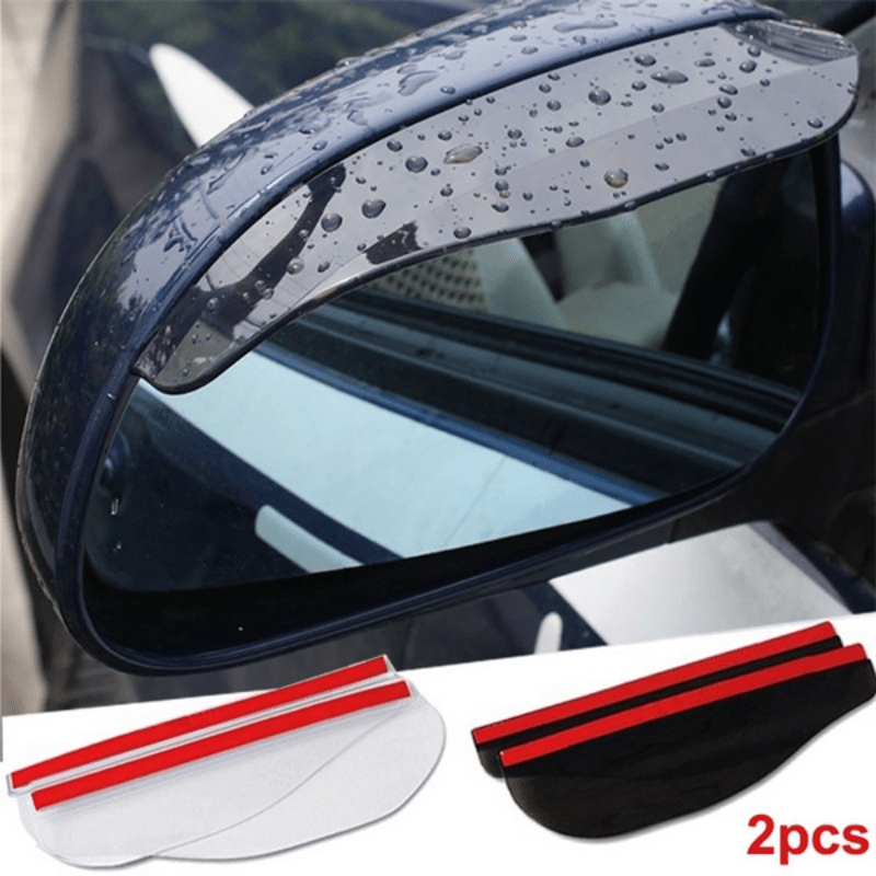 2PCS Mirror Rain Visor,Universal Car Rearview Mirror Rain Cover  Sun Visor Side View Mirror Rain Eyebrow Guard for Cars Tucks SUV  Accessories (01) : Automotive