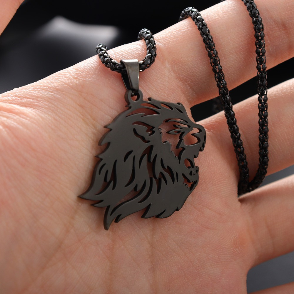 Stainless steel hot sale lion pendant