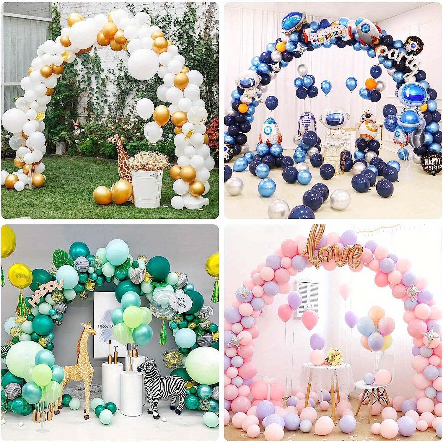 Set Arco Globos Base Accesorios Globos Perfecto Bodas - Temu