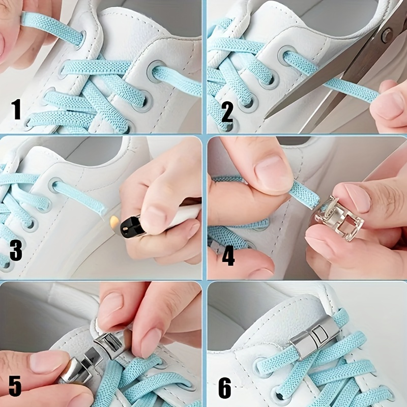 Tie on sale shoelaces easy