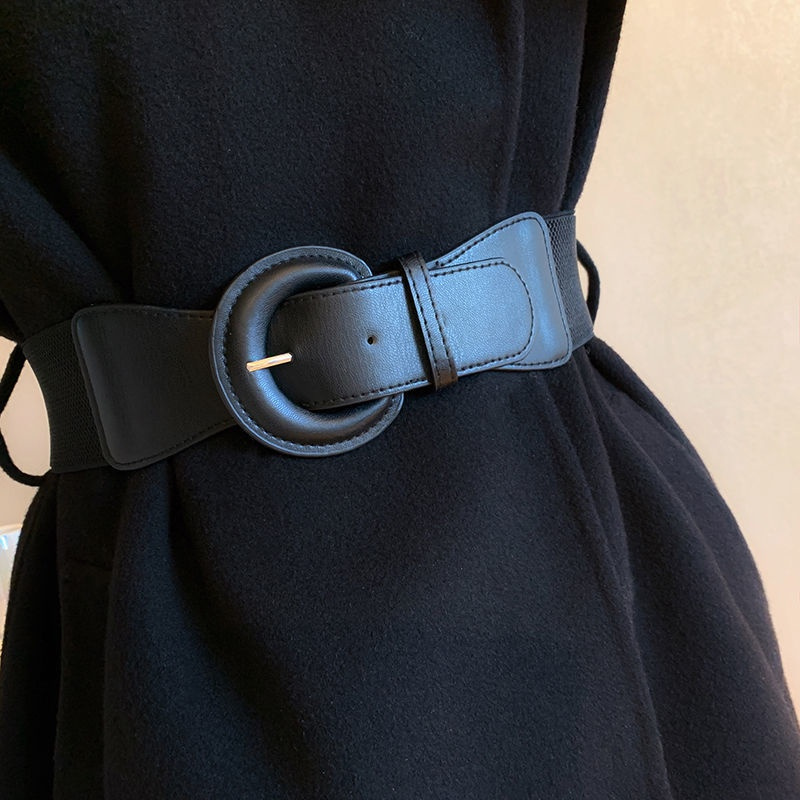 Simple Vintage Round Buckle Elastic Dress Ladies Metal Waist Belt Waistband Women  Belt Belt – the best products in the Joom Geek online store