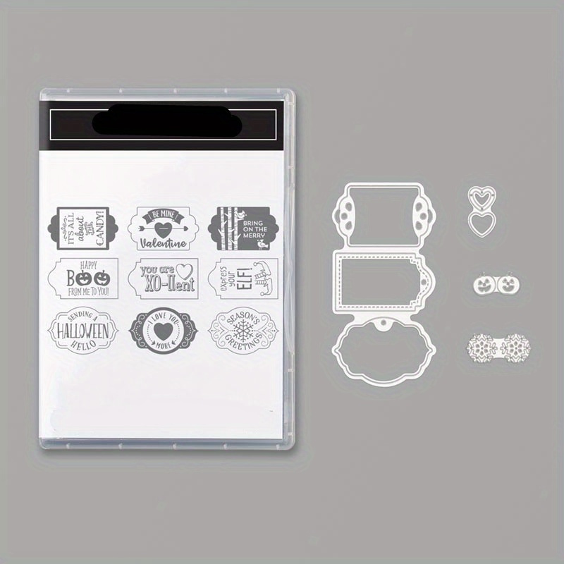 Art Retro Small Stamp Pattern Clean Stamps Cutting Dies Temu