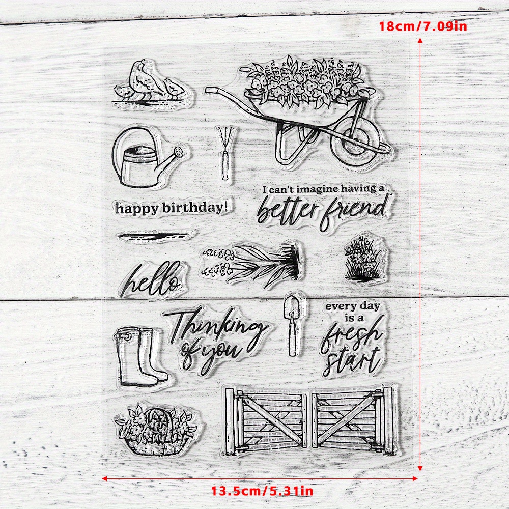 New Arrive Spring Flowers Nature Clear Stamps Cutting Dies DIY