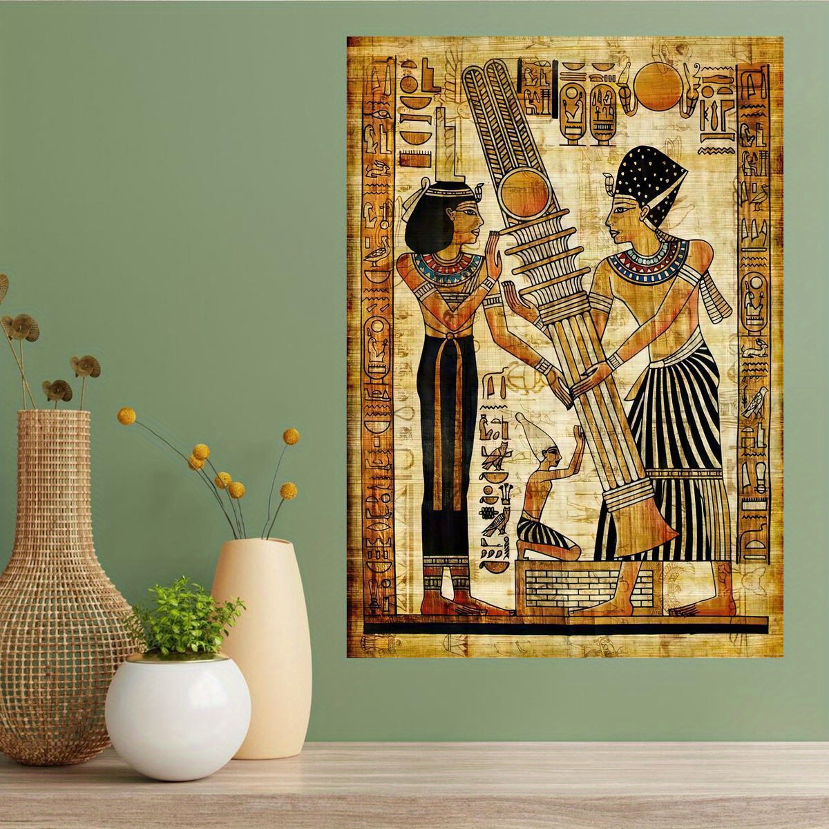 1ピース ヴィンテージ エジプト 古代文明 エジプト象形文字 イラスト 