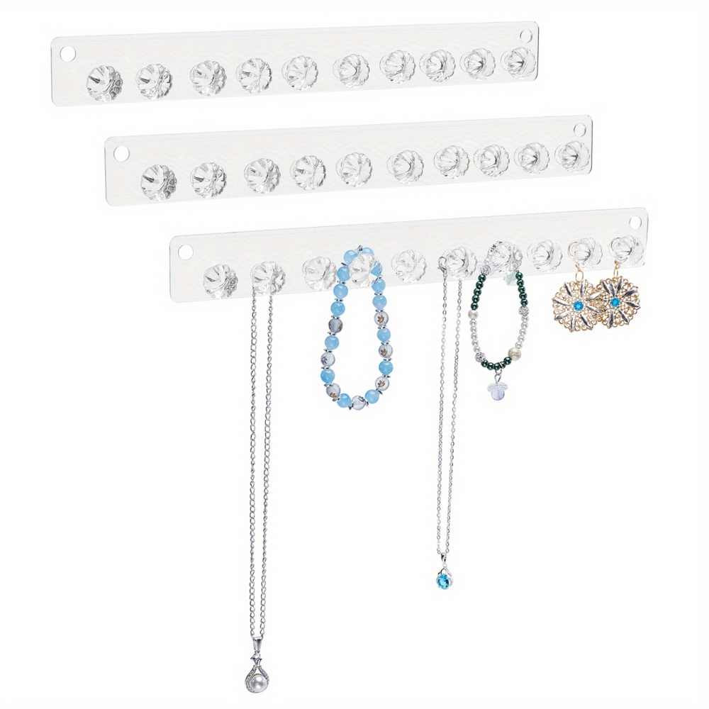 Acrylic Necklace Holder Wall Jewelry Organizer Hanging Jewelry