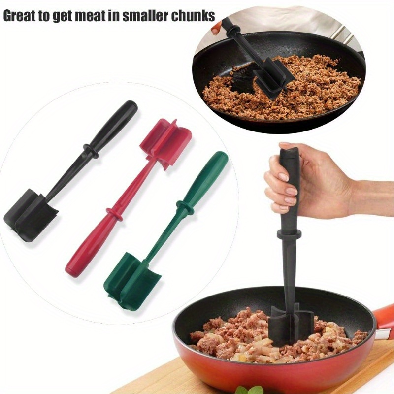 Meat Chopper, Heat Resistant Meat Masher For Hamburger Meat, Ground Beef  Masher, Hamburger Chopper Utensil, Ground Meat Chopper, Non Stick Mix  Chopper For Mix Chop, Potato Masher Tool - Temu
