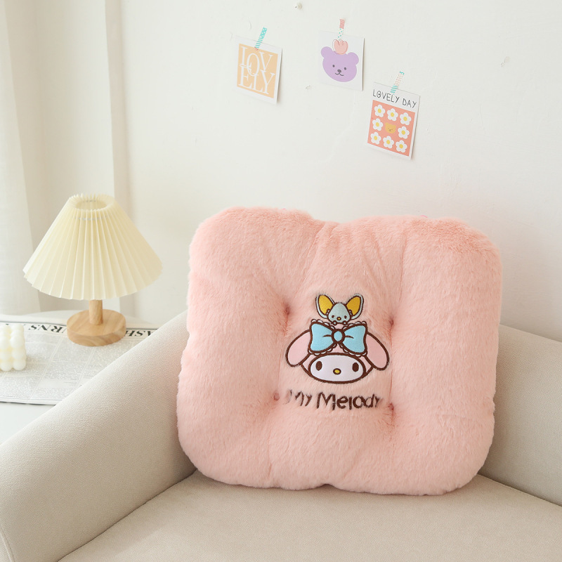 Sanrio Plush Cushion For Chair Soft Warm Seat Lovely Sitting Home