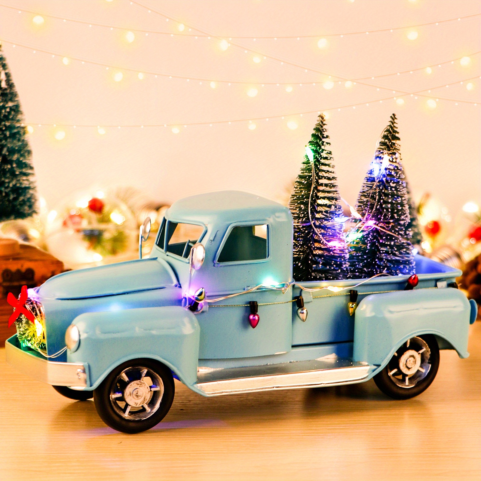 Impress Life Christmas Tree Farmhouse Truck String Lights