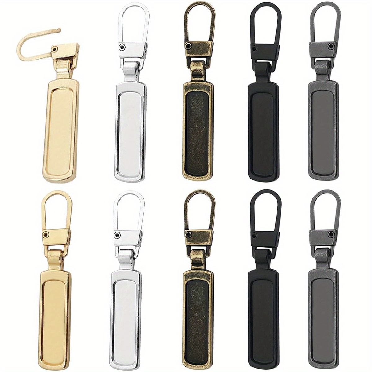 6Pcs Zipper Pull Tab Detachable Zipper Pull Replacement For