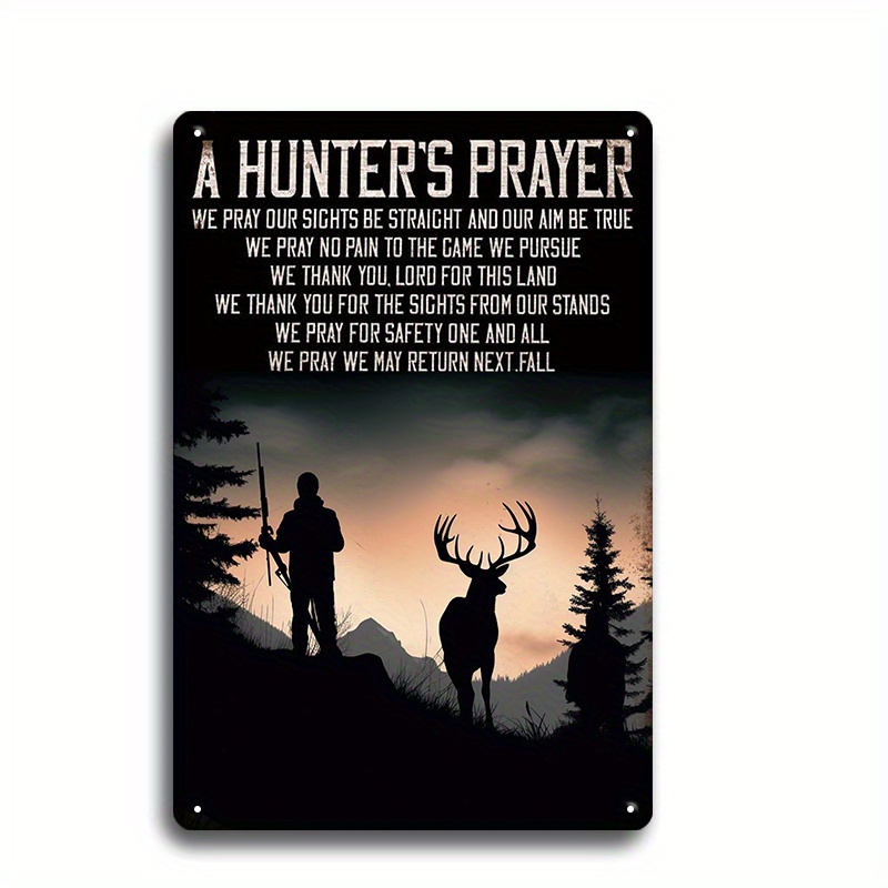 Placa de oración de cazadores / Regalo de caza / Regalo de