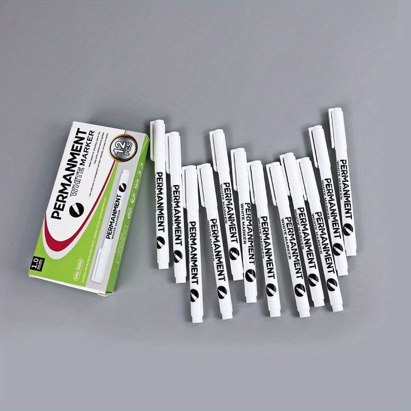 White Marker Pen Oil based Waterproof Non fading Gooca Pen - Temu