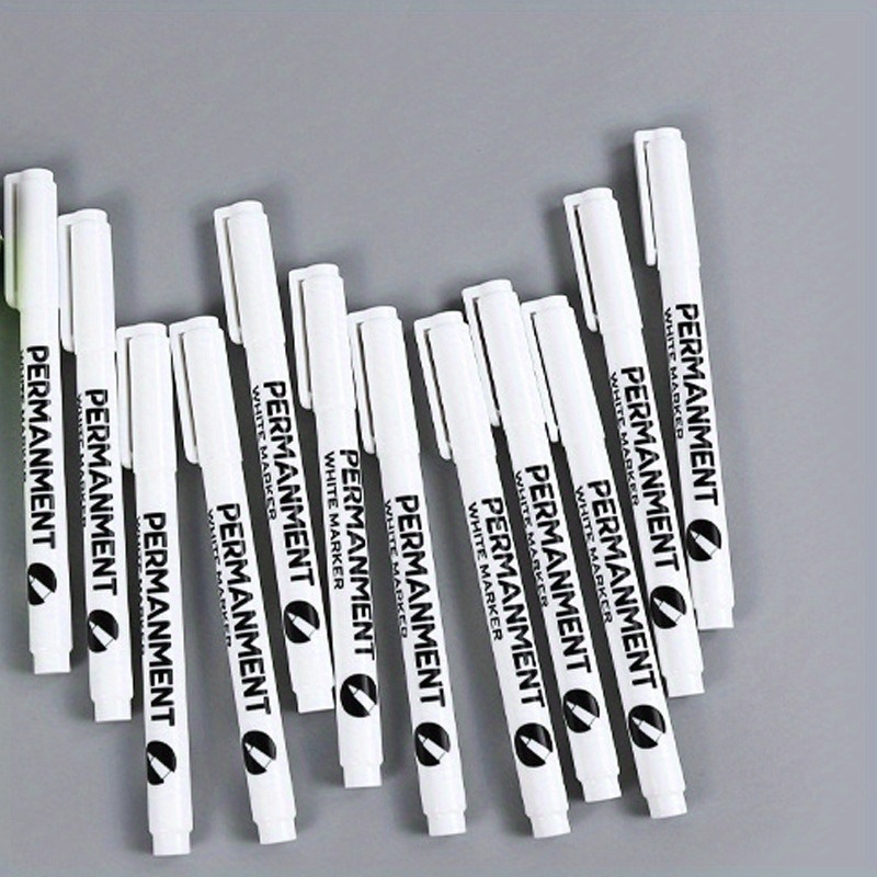 White Marker Pen Oil based Waterproof Non fading Gooca Pen - Temu