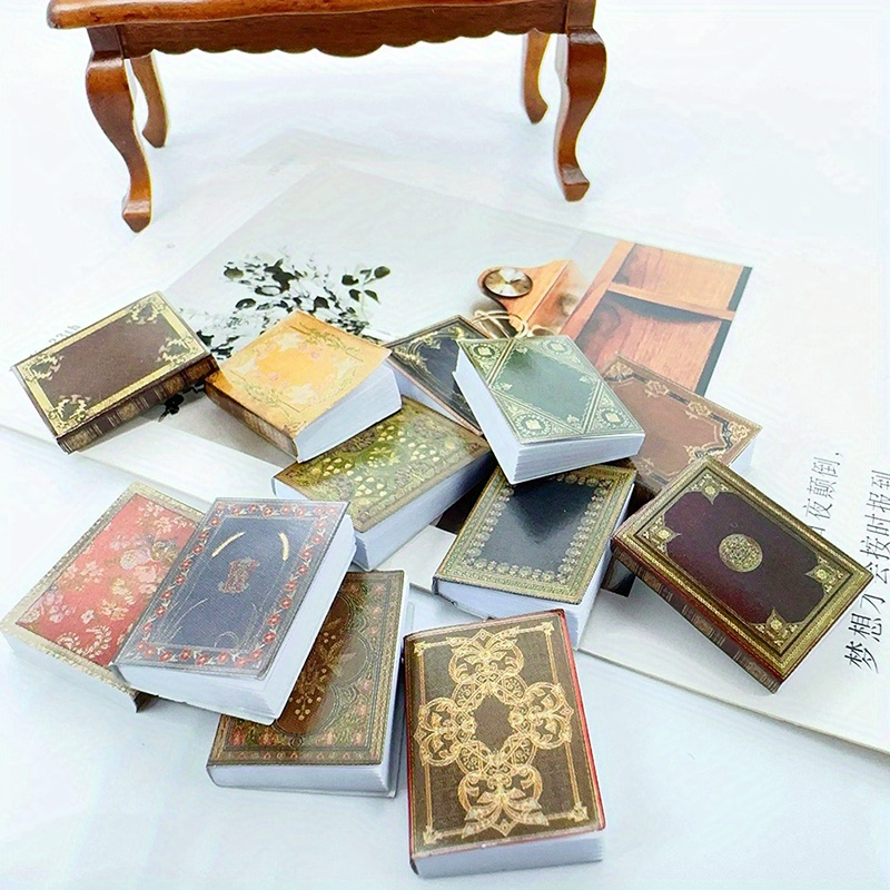 1:12 Dollhouse Miniature Books Model Notebook For Doll House - Temu