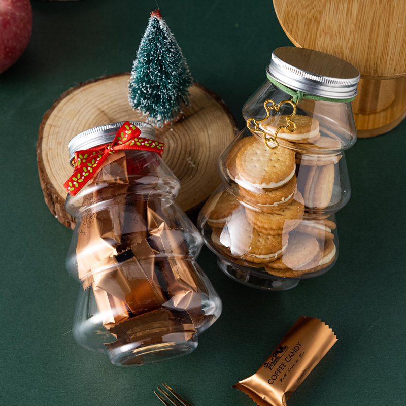 Christmas Candy Jar Santa Snowman Ornament Storage Box Plastic Cookie Jars  Plush Doll New Year Xmas For Home Natal Noel Deco - AliExpress