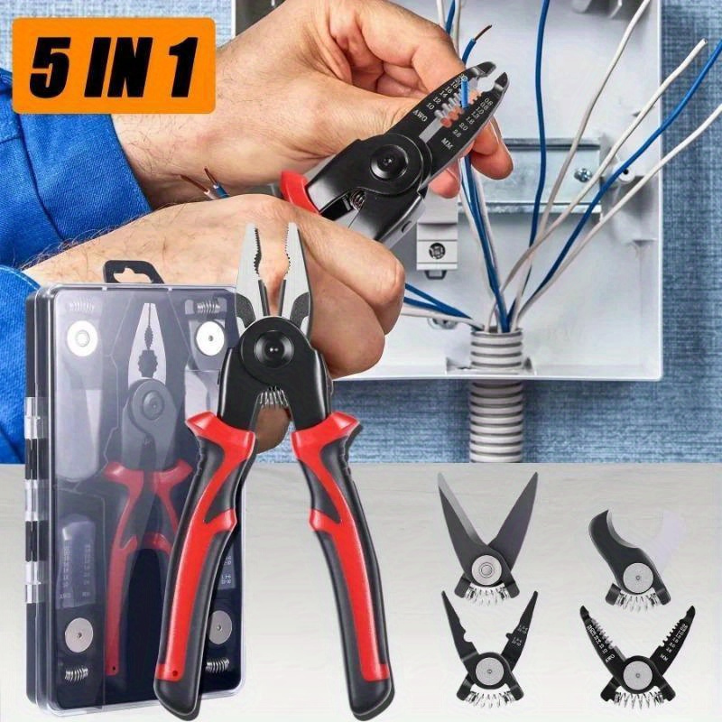 Portable Multifunctional Pliers Tool Set: Perfect For - Temu