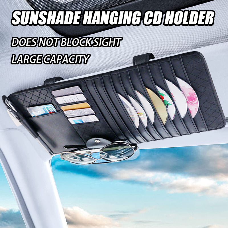 Auto Pocket Organizer Car Sun Visor Organizer Case CD Card Pencil