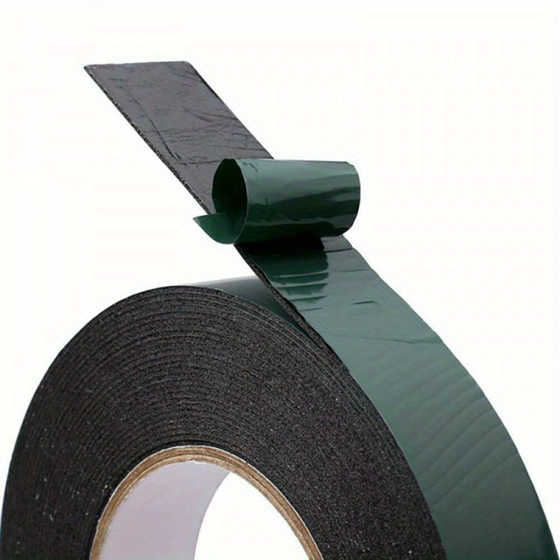 Black Super Strong Sticky Adhesive Double Sided Foam Tape 12mm X 393.7inch/6mm X 393.7inch