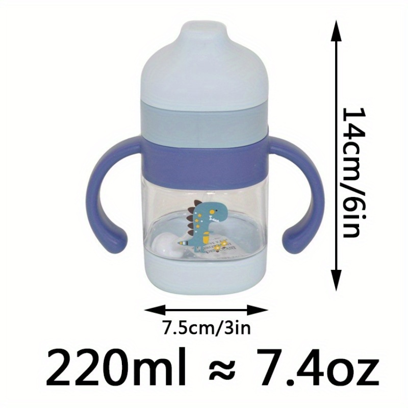 Cute Cartoon Water Cup With Double Handles, Portable Leakproof Straw Water  Bottle, Suitable For Outdoor Sports, Fitness - Temu